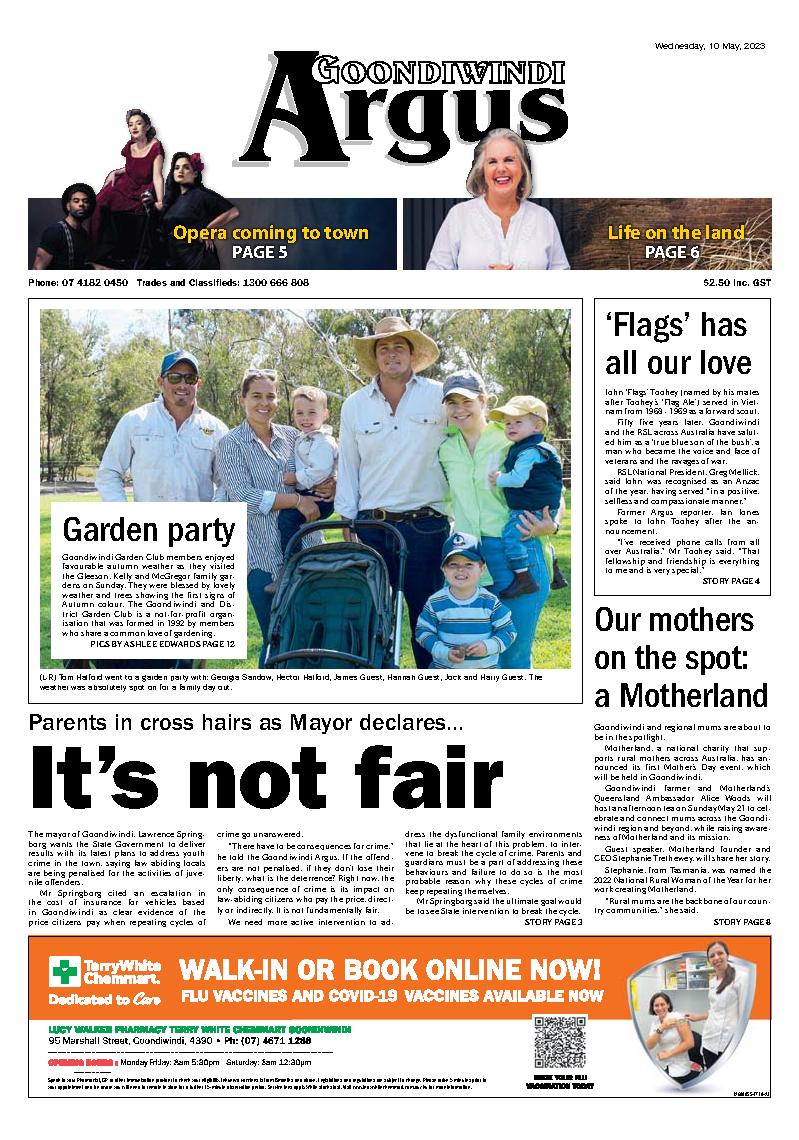 Goondiwindi Argus 10th May 2023 Goondiwindi Argus