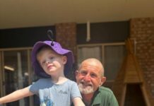 A celebration between our youngest and oldest