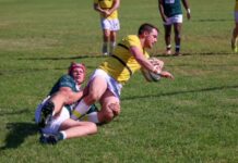 Emus light it up for Old Boys day