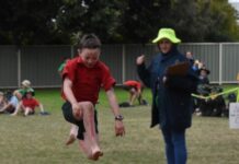 Cheering loud and proud at school athletic carnivals