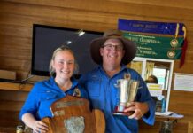 Dad and daughter share the podium