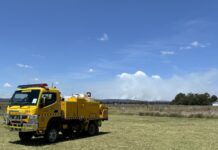 Shed fire near Texas